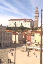 Slovenya Piran Tartini Meydanı Canlı İzle
