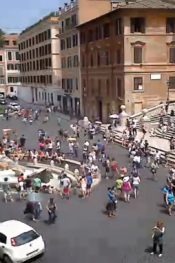 İtalya Roma Piazza di Spagna (ispanyol Merdivenleri ) Canlı izle
